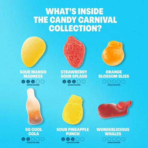 Miniatura 8 de Shameless Snacks - Aperitivos saludables bajos en calorías, gomitas keto bajas en carbohidratos (caramelo sin gluten) - Paquete de 6 Wunderlicious