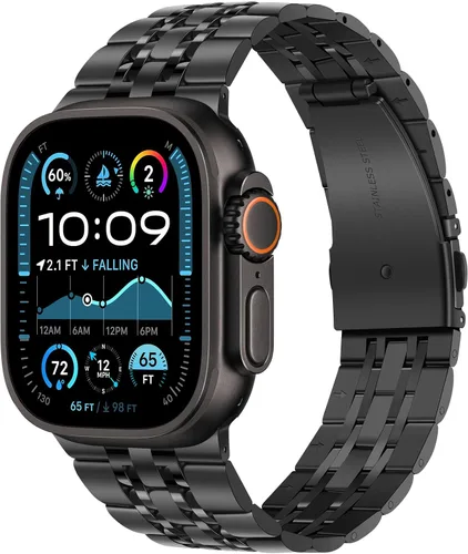 Miniatura 16 de Tasikar Correa compatible con Apple Watch Band de 1.654 pulgadas (Serie 11/10) 1.614 pulgadas, 1.575 pulgadas, 1.496 pulgadas, correa de metal