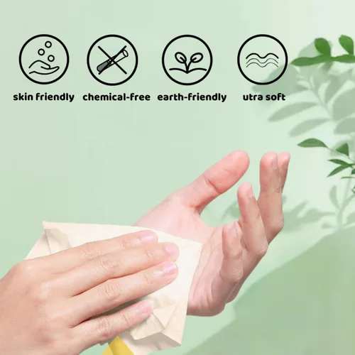 Miniatura 6 de Papel higiénico de bambú, 4 capas, 18 rollos, 200 hojas por rollo, total de 3600 hojas, sin blanquear, sostenible y sin árboles, suave, fuerte