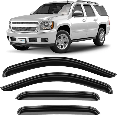 Miniatura 10 de CLIM ART Protectores de lluvia increíblemente duraderos para Chevrolet (Chevy) Equinox 2018-2024, deflectores de ventana con cinta original, Para