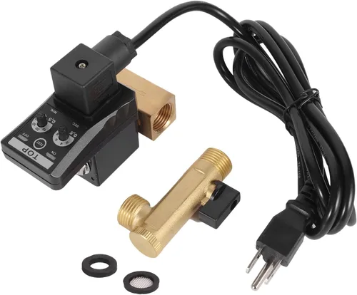 1/2 "AC 110V Tanque de agua automático cronometrado válvula de drenaje de acción directa de 2 vías Enchufe de EE. UU