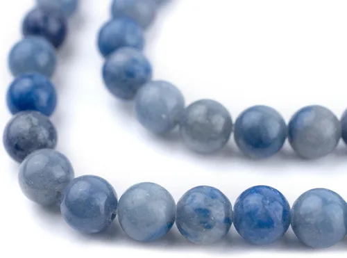 Miniatura 93 de The Bead Chest Cuentas de Jade Blanco Mate Redondas (8mm): Piedra Preciosa Orgánica Redonda Esférica de Energía con Poder de Sanación para Hacer