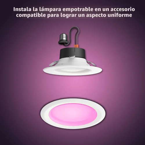 Miniatura 4 de Philips Hue Luz LED Empotrable Inteligente de 5/6 Pulgadas - Luz de Ambiente Blanco y Color Cambiante - Paquete de 4 - 1100LM - Control con la App