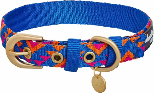Miniatura 17 de Blueberry Pet - Collar ajustable para perro con forma de diamantes tribales del sudoeste en francés rosa con hebilla de metal, cuello 9-12.5