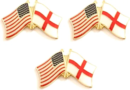 Miniatura 155 de 3 Pines de solapa con banderas de Estados Unidos y países internacionales, paquete de 3 pines dobles con diseño de banderas de Estados Unidos