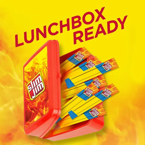 Miniatura 5 de Slim Jim Palitos de carne ahumada, sabor suave, 6g de proteína por porción, tamaño de aperitivo, relleno de calcetines, 0.28 onzas (14 unidades)