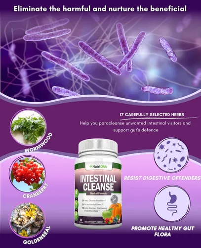 Miniatura 4 de Limpieza intestinal - Fórmula de desintoxicación de hierbas totalmente naturales - Programa completo de desintoxicación de 10 días - Ajenjo