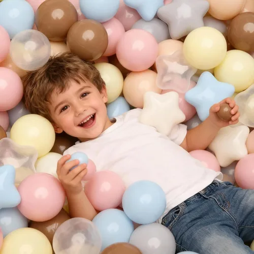 Miniatura 4 de GOGOSO Pelotas para Piscinas de Pelotas para Niños Pequeños Paquete de 50 100 200 Pelotas de Plástico con Forma sin Ftalatos sin BPA No Tóxicas