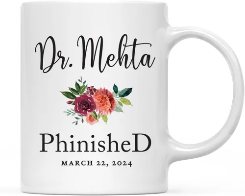 Miniatura 61 de Andaz Press Taza de café personalizada de 11 onzas, regalo de graduación Olivia 2026 (taza de 2 caras), paquete de 1, incluye caja de regalo, tazas