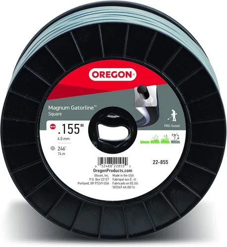 Miniatura 10 de Oregon 22-455 Línea de Recortadora Cuadrada Magnum Gatorline Profesional de Servicio Pesado, Diámetro de 0.155 Pulgadas, Carrete de 1 Libra, 25