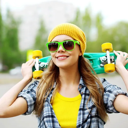 Miniatura 64 de Suministros para regalos de fiesta de colores neón Paquete de 8 gafas de sol unisex