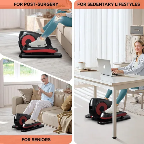 Miniatura 6 de Under Desk Elliptical Machine, Electric Exerciser Pro with 16 Adjustable Speed, Quiet and Fully Assembled with Remote Control & Non-Slip Foot Straps