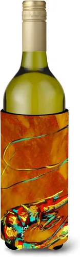 Miniatura 36 de Caroline's Treasures MW1185MUK Big Boy on Blue Crawfish Ultra Hugger para latas delgadas, funda para enfriar, lavable a máquina, funda para bebidas