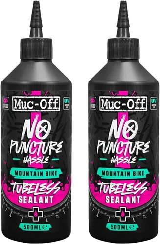Miniatura 9 de Muc-Off Sellador sin cámara sin complicaciones de pinchazos, 1 litro, sellador avanzado para neumáticos de bicicleta con tinte trazador UV que sella