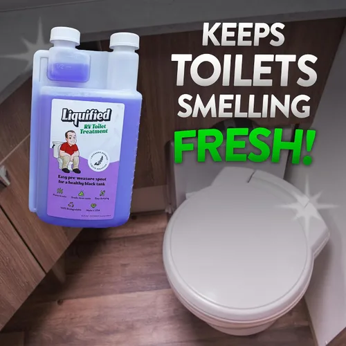 Miniatura 4 de Liquified RV Toilet Treatment - Digestor para tanque de retención de aguas negras, eliminador de olores, aroma lavanda, Matts RV Reviews, 16 onzas