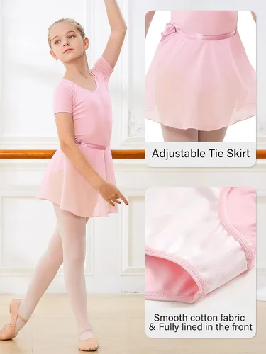 Miniatura 4 de Stelle - Leotardos de ballet para niñas - Conjunto de vestido de danza con falda y medias (infantes, niñas pequeñas y niñas grandes)