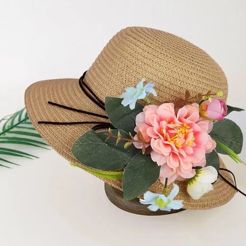 Miniatura 2 de TBUIALL Sombreros para recién nacidos para bebés, niñas, sombreros de sol transpirables para verano, niño, bebé, niños, flores, holgados