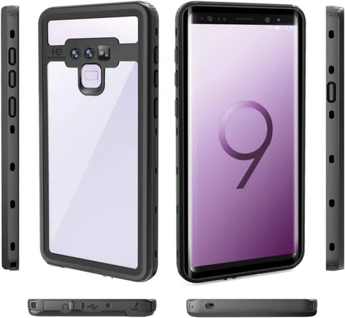 Miniatura 2 de LEMAXELERS Diseñada para Galaxy Note 9, funda impermeable con protector de pantalla integrado [IP68 bajo el agua]
