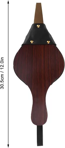 Miniatura 2 de AYNEFY Soplador de aire de madera de fuelle de chimenea, chimenea manual de fuelle de madera para barbacoa soplador de aire al aire libre ventilador
