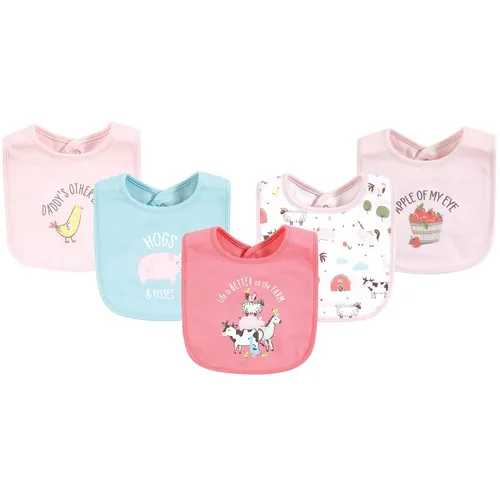 Miniatura 40 de Hudson - Babero unisex de algodón para bebé, baberos de algodón, talla única , Cactus rosa
