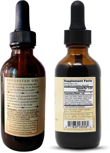 Miniatura 9 de Cúrcuma orgánica, incienso y mirra – Mezcla de suplementos de hierbas para energía, desintoxicación, enfoque, inmunidad y estrés – Tónico vegano sin