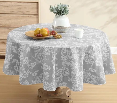 Miniatura 14 de Grapevines - Mantel de vinilo pesado de franela de vinilo de calibre 4 con estampado de uva contemporánea, para interiores y exteriores, cuadrado