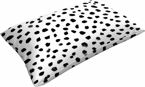 Miniatura 3 de Mugod Funda de cojín con diseño de lunares negros, sin costuras, para cama, sofá, oficina, 20 x 30 pulgadas