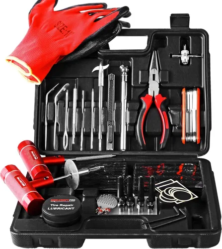 Miniatura 8 de AWELCRAFT Kit económico de reparación de neumáticos para fijar pinchazos y tapar planos, paquete de 10 piezas, ideal para automóviles, camiones