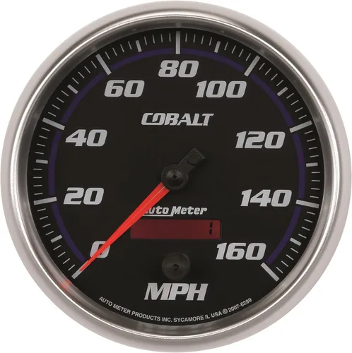 Miniatura 2 de Auto Meter 6289 Cobalt 5" 160 mph Velocímetro eléctrico programable en el tablero