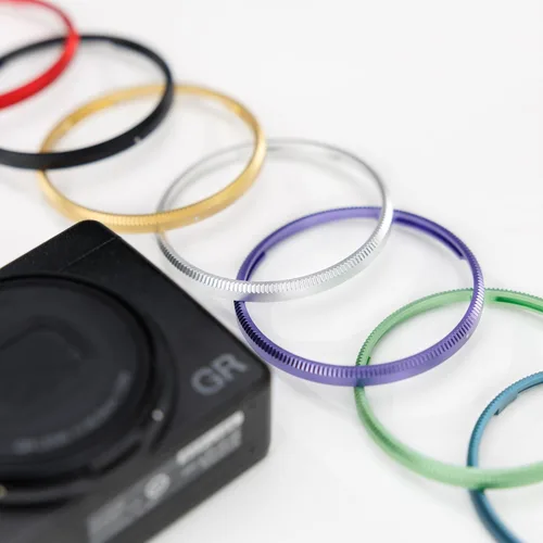Miniatura 8 de JJC Tapa de anillo de decoración de lente de metal para Ricoh GR III GR III HDF GR3 GR3 HDF Accesorios Reemplaza Ricoh GN-1 Ring Cap - Negro