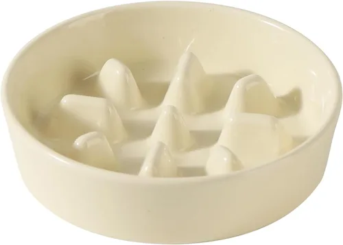 Miniatura 7 de Havniva Tazón de cerámica de 0.9 tazas para perros de alimentación lenta para perros pequeños, alimentador lento para mascotas de 6.1 pulgadas, 1 x