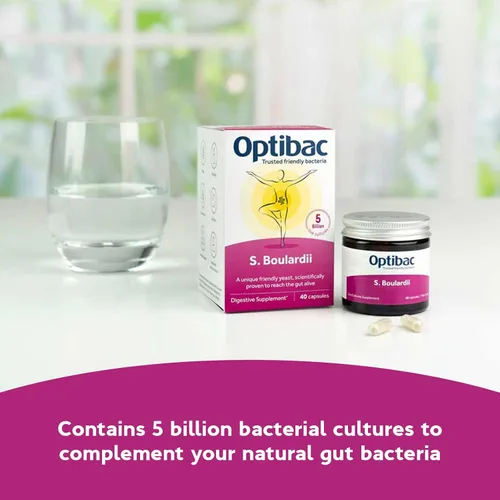 Miniatura 3 de Saccharomyces Boulardii - Suplemento probiótico digestivo vegano científicamente probado, 5 mil millones de UFC - 40 cápsulas