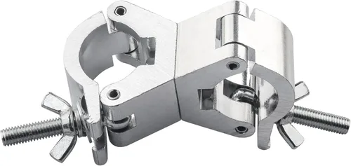 Miniatura 7 de Abrazadera giratoria de armadura de iluminación para luces, abrazadera de armadura de doble cabezal, abrazadera de tubo giratorio dual de 30 mm-35
