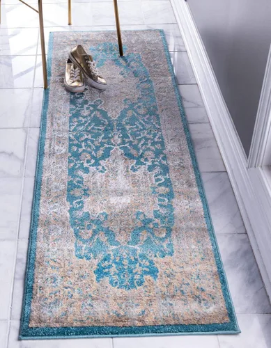 Miniatura 35 de Unique Loom Alfombra moderna vintage de 9 pies por 12 pies (9 x 12 pies) Estocolmo beige contemporánea