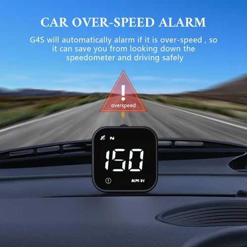 Miniatura 4 de wiiyii G4S - Velocímetro digital GPS, pantalla frontal para automóvil HUD con velocidad digital en MPH KPH, universal para automóviles, camiones