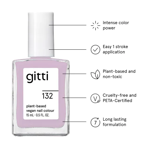 Miniatura 11 de gitti Esmalte de uñas a base de plantas No tóxico, libre de 30, basado en ingredientes de origen natural, libre de crueldad, vegano