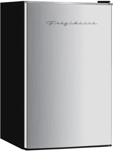 Miniatura 2 de Frigidaire Mini refrigerador retro, ahorro de energía, control de termostato ajustable, 3.1 pies cúbicos, negro-oro rosa