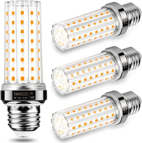 Miniatura 11 de FanNicoo Bombillas LED E12, bombillas de maíz LED de 20 W, equivalen a 150 W, 2500 lúmenes, 3000K luz blanca cálida, bombillas LED de candelabro