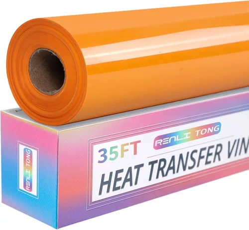 Miniatura 14 de RENLITONG - Vinilo verde frutal para planchar HTV de 12 pulgadas por 15 pies, vinilo de transferencia de calor para rollos de camisetas HTV