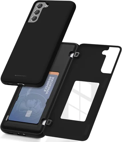 Miniatura 110 de GOOSPERY Funda tipo cartera para Samsung Galaxy S22 Ultra, [tarjetero] parachoques magnético de puerta con cierre automático, cubierta protectora