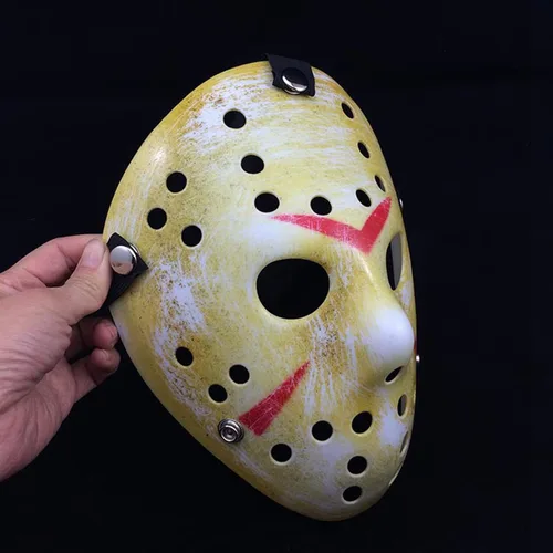 Miniatura 2 de COSTOYFUN Máscara para disfraz de Halloween, máscara de terror, máscara de disfraz de cosplay, máscara de fiesta de máscaras Amarillo