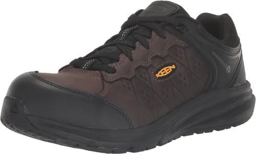 KEEN Utility Vista Energy+ Zapatos de trabajo industriales de cuero ESD con punta baja compuesta para hombre