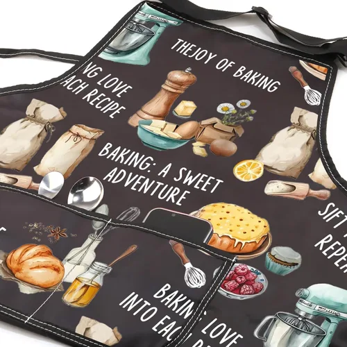 Miniatura 2 de WSNANG Divertidos delantales de repostería para mujeres y hombres, regalos de aventura dulce para panaderos, amantes de la repostería, regalo