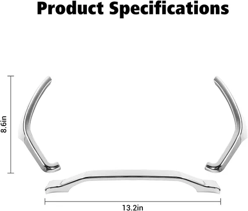 Miniatura 4 de Voodonala Moldura cromada de salpicadero para Ford F150 F250 F350 Super Duty 2015, 2016, 2017, 2018, 2019, 2020, cromado Cromo