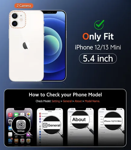 Miniatura 1678 de FNTCASE Funda para iPhone 13 Pro-Max: Fundas magnéticas transparentes compatibles con Magsafe Slim anti amarillamiento protección contra caídas