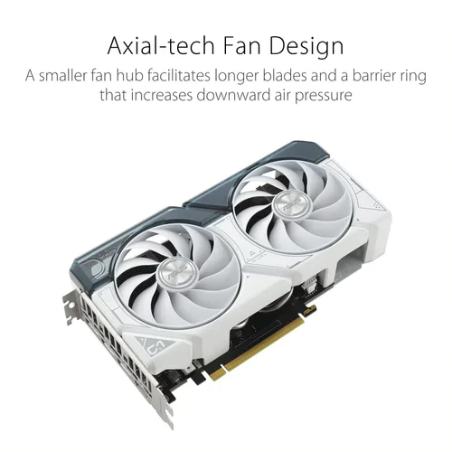 Miniatura 2 de ASUS Dual GeForce RTX™ 4060 Ti White OC Edition 8GB GDDR6