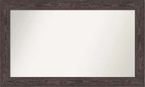 Miniatura 395 de Amanti Art Espejo personalizado, espejo de baño negro puente, espejo de pared o espejo de tocador de baño sobre el fregadero (26 x 26 pulgadas)