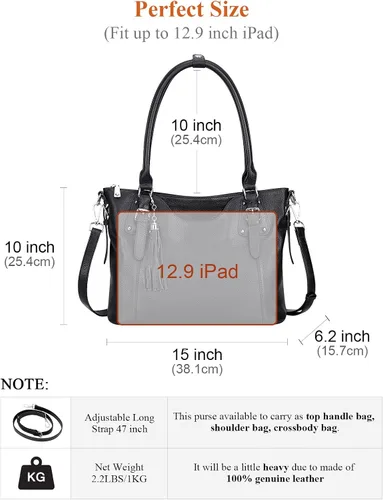 Miniatura 5 de Over Earth Bolsos de hombro para mujer, bolso cruzado de cuero suave