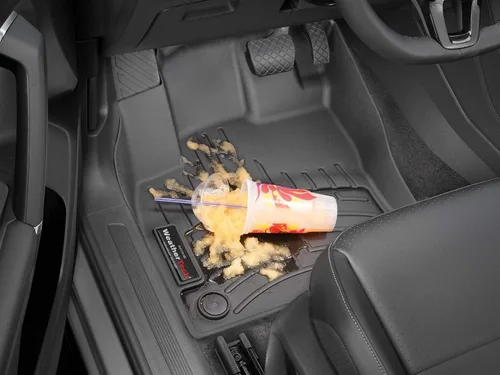 Miniatura 4 de WeatherTech Revestimientos de suelo personalizados para Hyundai Santa Fe - 1ª y 2ª fila (441485-1-2), negro