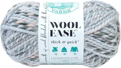 Miniatura 51 de Lion Brand Yarn - Ovillo de lana Wool-Ease Thick & Quick color fuerza aérea